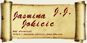 Jasmina Jokičić vizit kartica